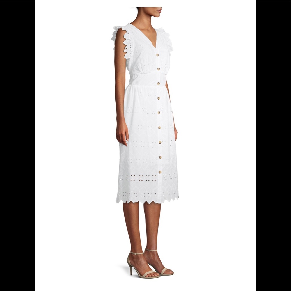White eyelet eyelet dress Size 8-10